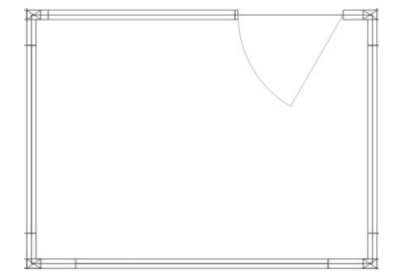 Apple Cabin – A1 floor plan