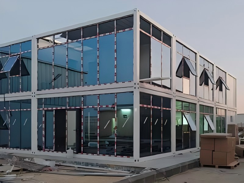 Modern Container Office Building in Riyadh, Saudi Arabia