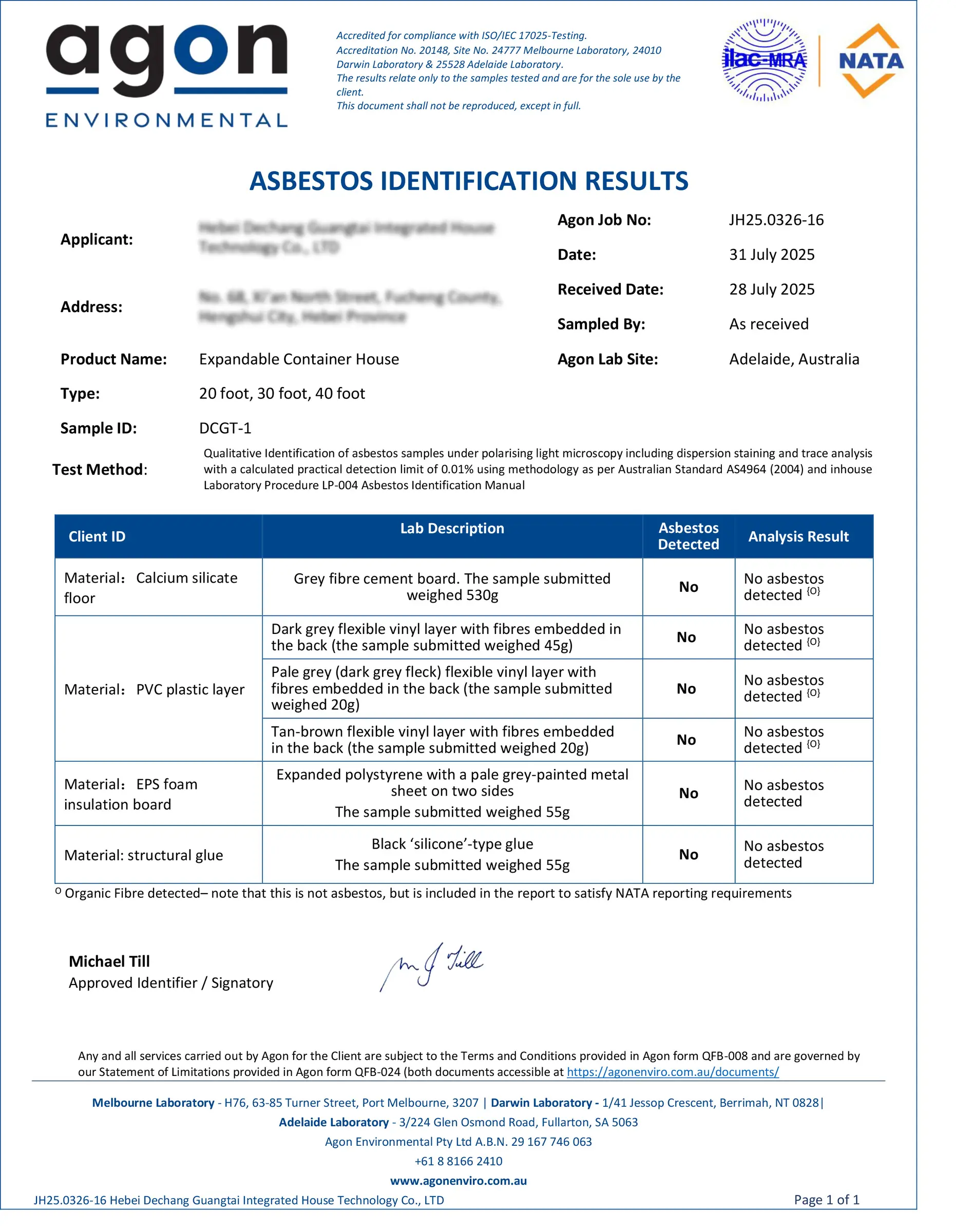 Asbestos Free