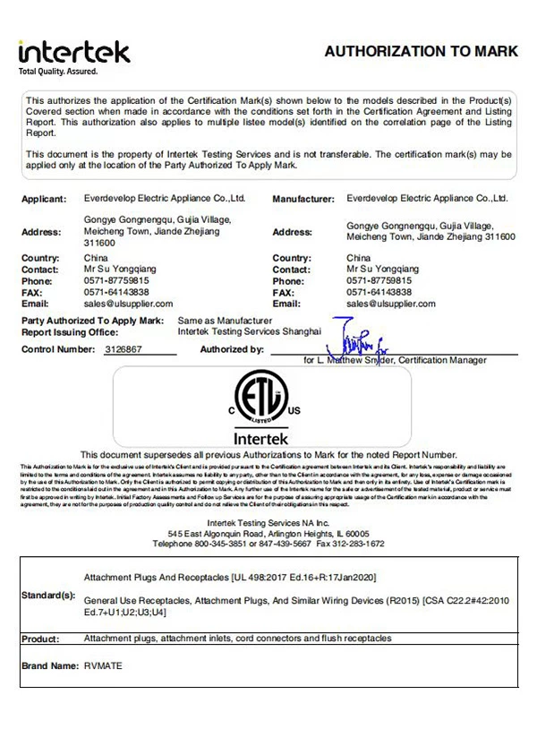 Electrical Certification
